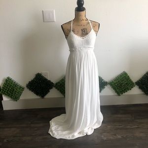 Stunning white boho bridal gown or summer dress